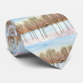 Stropdas wintermeer (Opgerold)