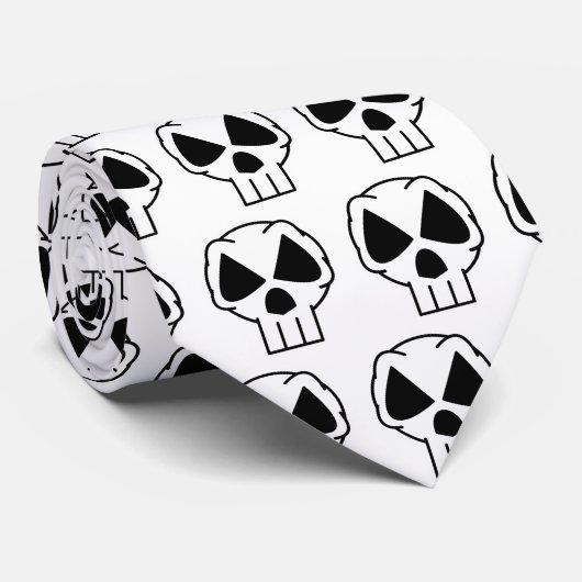 Stropdas (wit) (Opgerold)