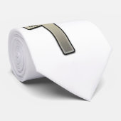 Stropdas Wit Zilveren Kruis God Loves You (Opgerold)