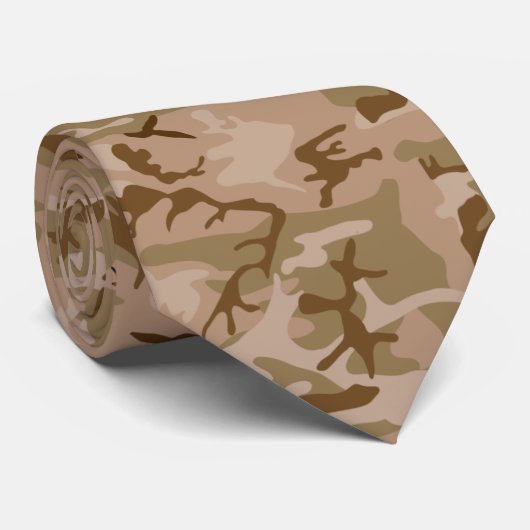 Stropdas woestijnzand Camouflage (Opgerold)