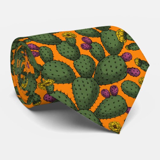 Stropdas woestijnzonsondergang (Opgerold)