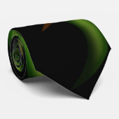 Stropdas, Yin Yang Sun, Green, Limoen, Chartreuse, Stropdas (Opgerold)