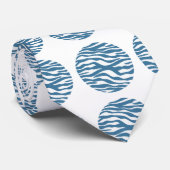 Stropdas Zebra Print Polka Dots (Opgerold)