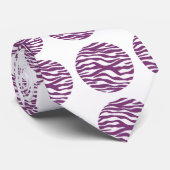 Stropdas Zebra Print Polka Dots (Opgerold)