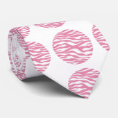 Stropdas Zebra Print Polka Dots (Opgerold)