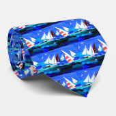 stropdas "zeilboten" (Opgerold)