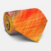 Stropdas Zonnevaste Abstracte kleuren (Opgerold)