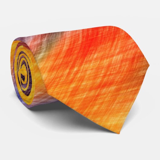 Stropdas Zonnevaste Abstracte kleuren (Opgerold)