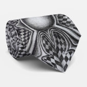 Stropdas, zwart en wit stropdas (Opgerold)