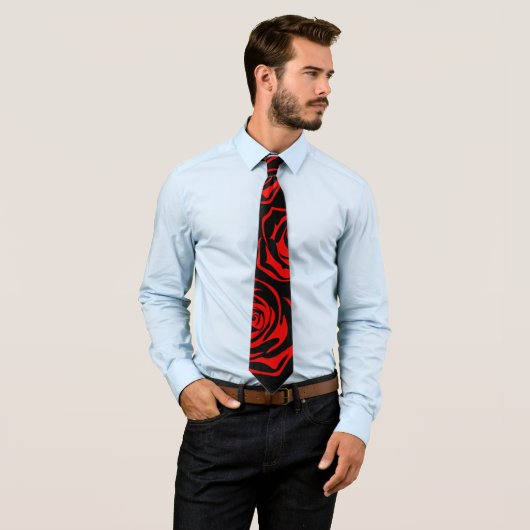 stropdas zwart roos (In situ)