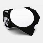 Stropdas zwart-wit (Opgerold)