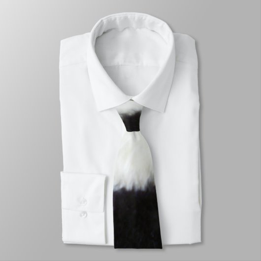stropdas zwart-wit koeienhuid (Gebonden)