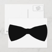 stropdas zwarte boog briefkaart (Voorkant / Achterkant)