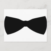 stropdas zwarte boog briefkaart (Voorkant)