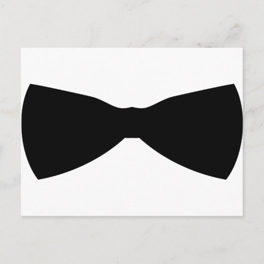 stropdas zwarte boog briefkaart (Voorkant)