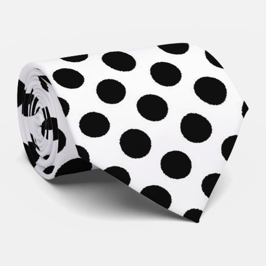 stropdas zwarte haarpunten (Opgerold)