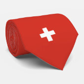 Stropdas Zwitserse vlag (Opgerold)