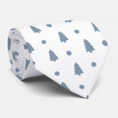 Stropdassen - Grijze kerstbomen (Opgerold)