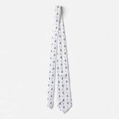 Stropdassen - Grijze kerstbomen (Achterkant)