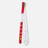 stropdassen met de groene santa claus voor kerst (Achterkant)