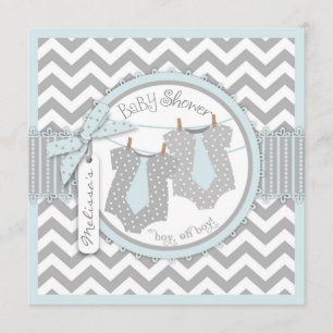 Stropdassen met dubbele tang Chevron Print Baby sh Kaart