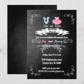 Stropdassen of tutus Gender Reopenbaart het Baby s Kaart (Voorkant / Achterkant)