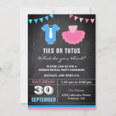 Stropdassen- of tutuspartij kaart (Voorkant)