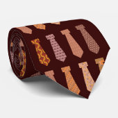 Stropdassen op een Stropdas (Opgerold)