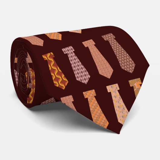 Stropdassen op een Stropdas (Opgerold)