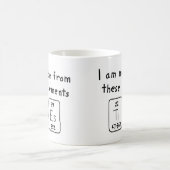 Stropdassen periodieke lijstnaam mok (Center)