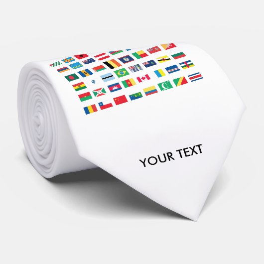 Stropdassen van de wereldvlag (Opgerold)