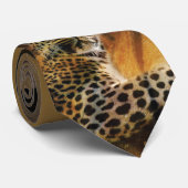 Stropdassen van exclusieve leopard (Opgerold)