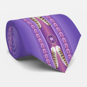 Stropdassen van mannen (Crazy Horse Lavender) (Opgerold)