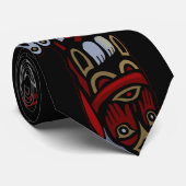 Stropdassen van totem Pole First Nations Art Strop (Opgerold)