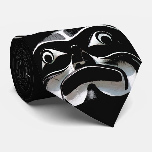 Stropdassen van totem Pole First Nations Art Strop (Opgerold)