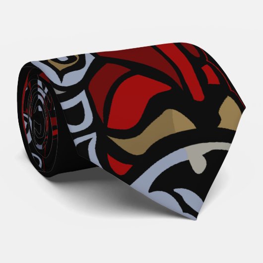 Stropdassen van totem Pole First Nations Art Strop (Opgerold)