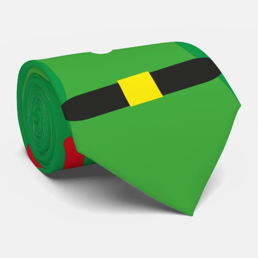 stropdassen voor groen rode kerst - engelse kerst (Opgerold)