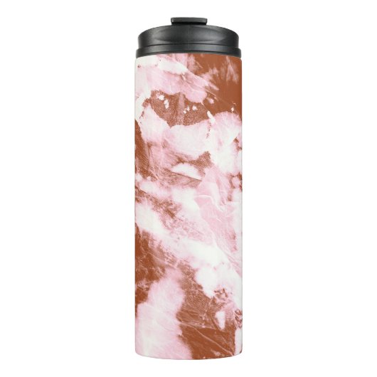 stropdasverf: Waterverf Print Thermosbeker (Voorkant)