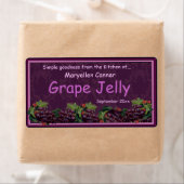 Stropen druiven voor jam of gelei kruiken etiket (Insitu)