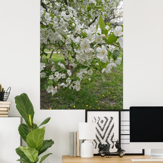 Stropjes bloesems poster (Thuiskantoor)