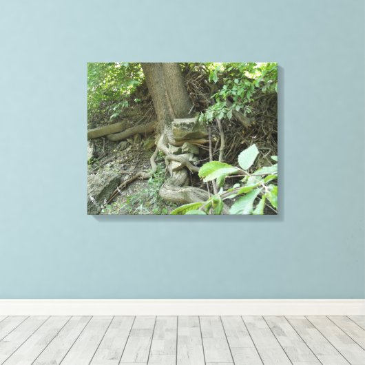 Strots in rust canvas afdruk (Insitu (Houten vloer))