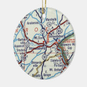 Stroudsburg PA Keramisch Ornament (Links)