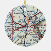 Stroudsburg PA Keramisch Ornament (Achterkant)