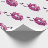 "Struck by Love" Cupid's Arrow Gift Wrap Cadeaupapier (Hoek)