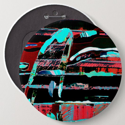 Structural Interference – Abstract Art Button (Voorkant /achterkant)