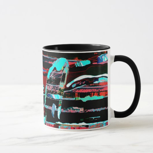 Structural Interference – Abstract Coffee Mug Mok (Rechts)