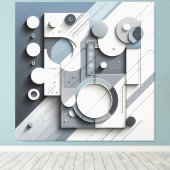 Structured Dimensional Flow Canvas Afdruk (Insitu (Houten vloer))