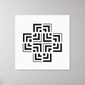 Structured Geometry | Modern Canvas Afdruk (Voorkant)