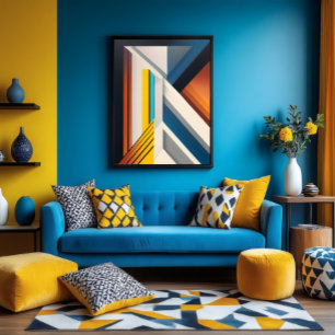 Structureel chromatisme canvas afdruk