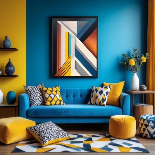 Structureel chromatisme canvas afdruk